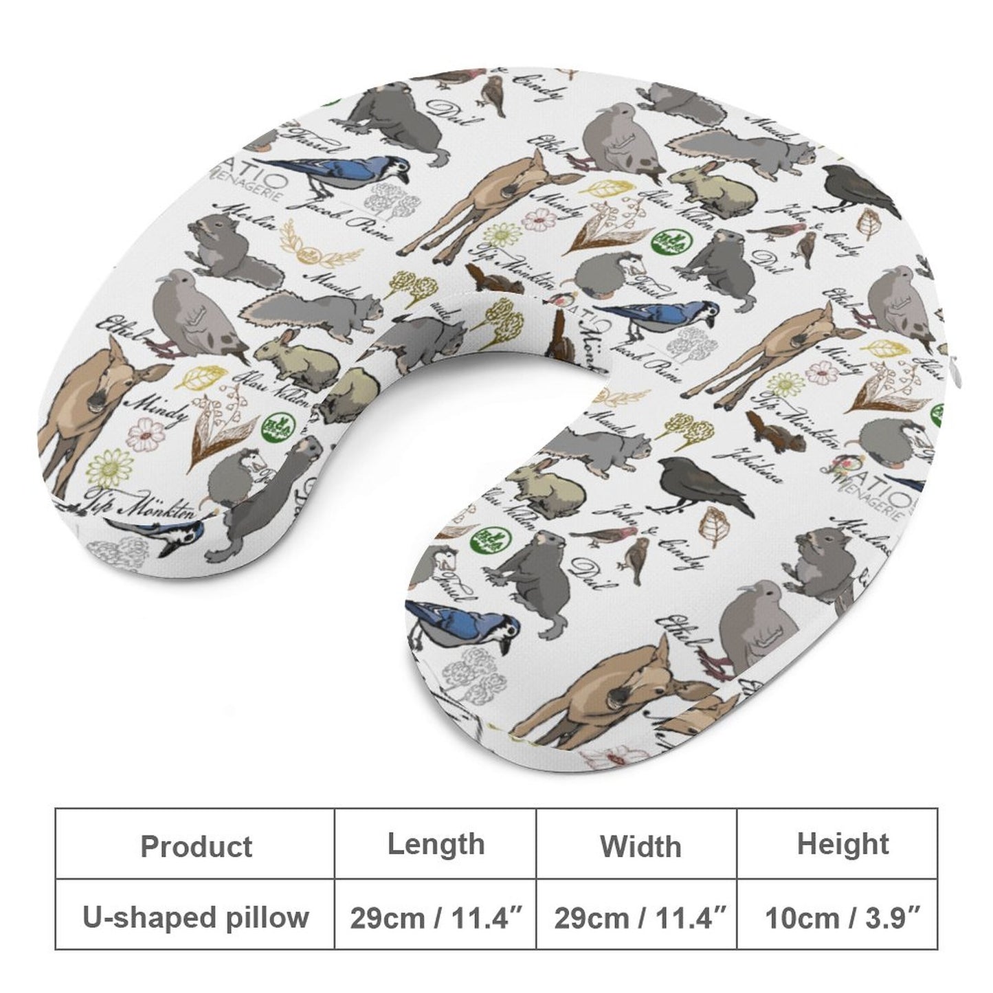 Patio Menagerie Travel Pillow